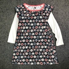 Tea collection dress long sleeves Scandinavian floral jersey knit 6