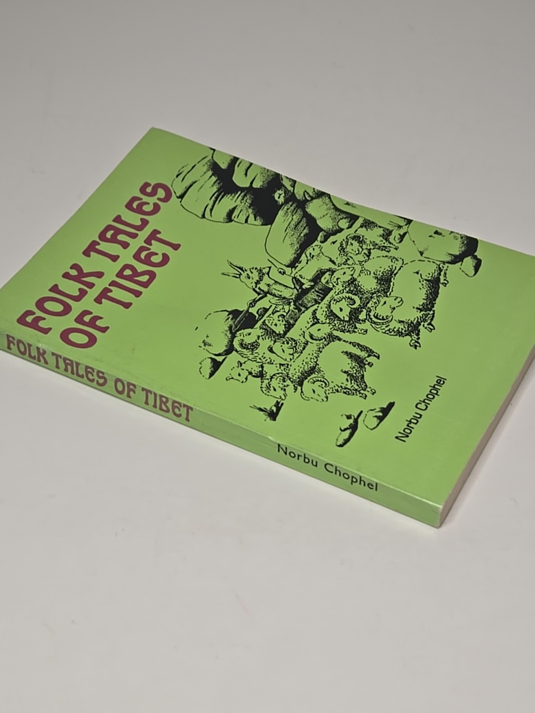 Folk Tales Of Tibet by Norbert Chophel, 1989 Reprint, Paperback, Illustrated VGC