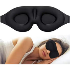 3D Travel Eye Mask Sleeping Soft Breathable Padded Shade Cover Relax Blindfold
