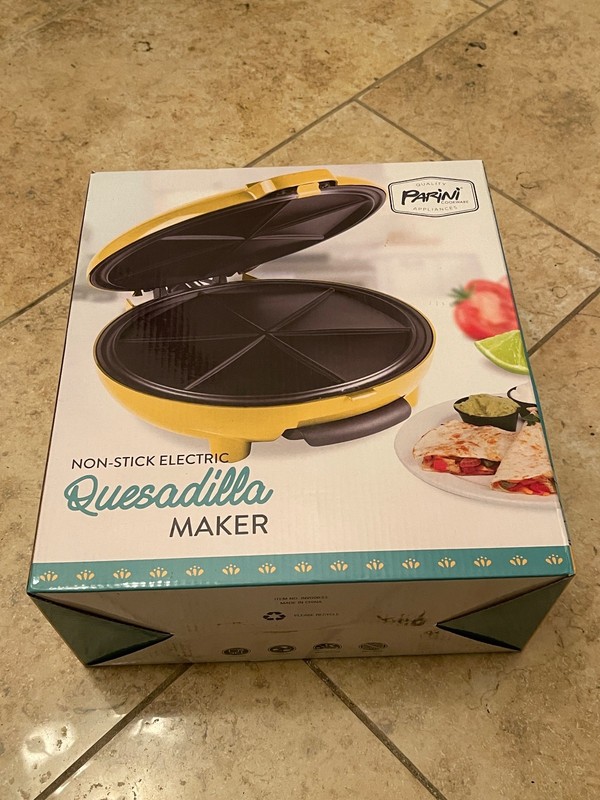 Parini Non-Stick Electric Quesadilla Maker - Brand New In Box!