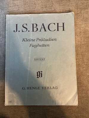 J.S. Bach Songbook Kleine Praludien Fughetten Piano Little Preludes Fugues Vtg