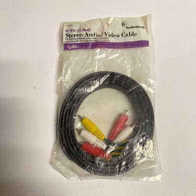 RadioShack RCA/Phono Male to Male Audio Video Cables & Interconnects 6ft