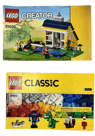 LEGO Creator and Classic Instructions Booklets Manuals Directions Lot of 8