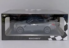 MINICHAMPS 1/18 BMW M4 Cabriolet 2020 Gray Metallic Diecast Car Used