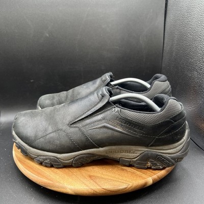 Merrell Moab Adventure Moc Men's Size 13 Black Slip On Trail Hiking Shoes J91833