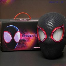 Miles Morales Spiderman Helmet Wearable Remote Eyes Mask Collection Cosplay Prop