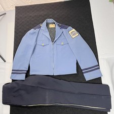 Vintage Temco Rockabilly 50s Police Jacket Pants Set Mens Uniform Costume 40s