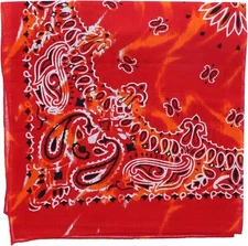 Modern Tie Dye Bandana-Red