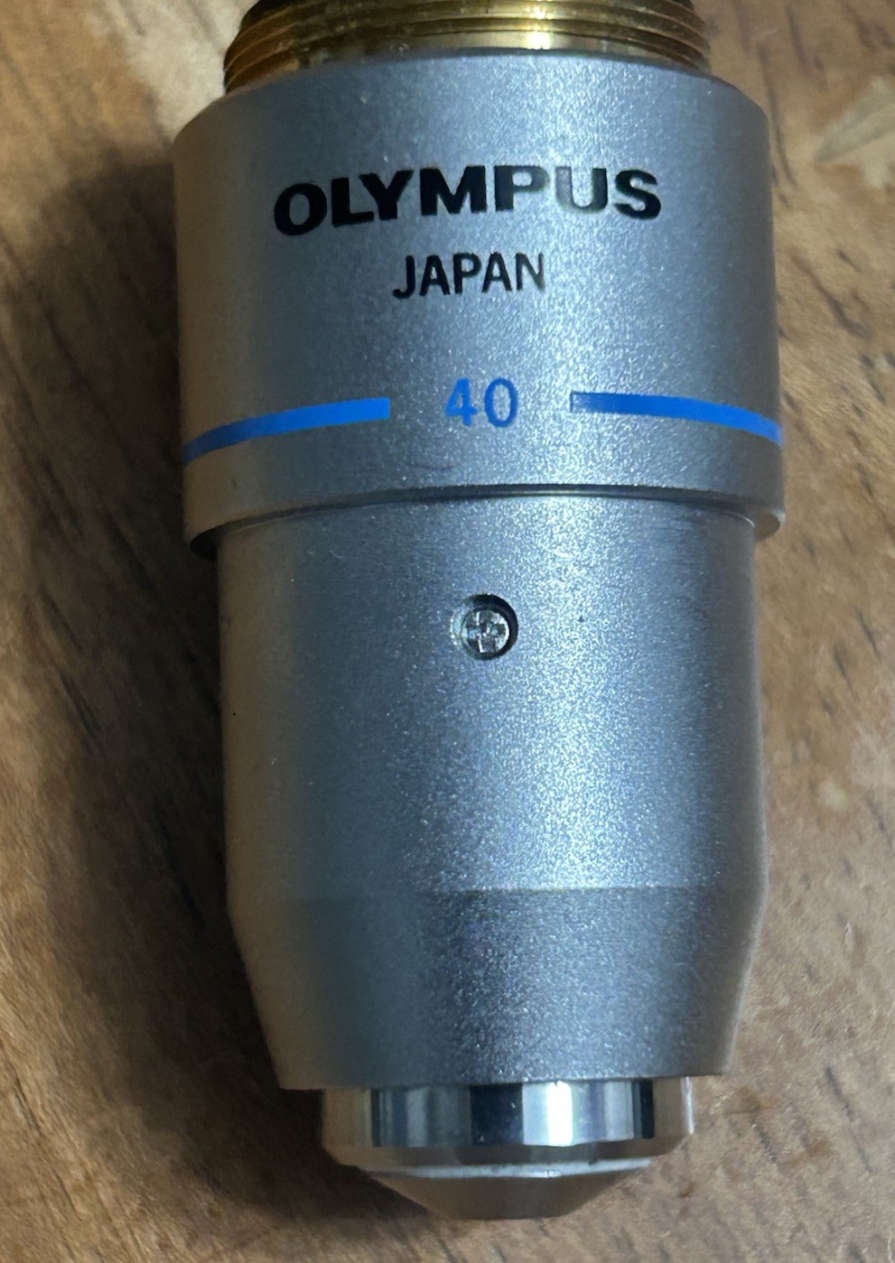Olympus Microscope Objective Lens E A40 40x 0.65 160/0.17 Japan