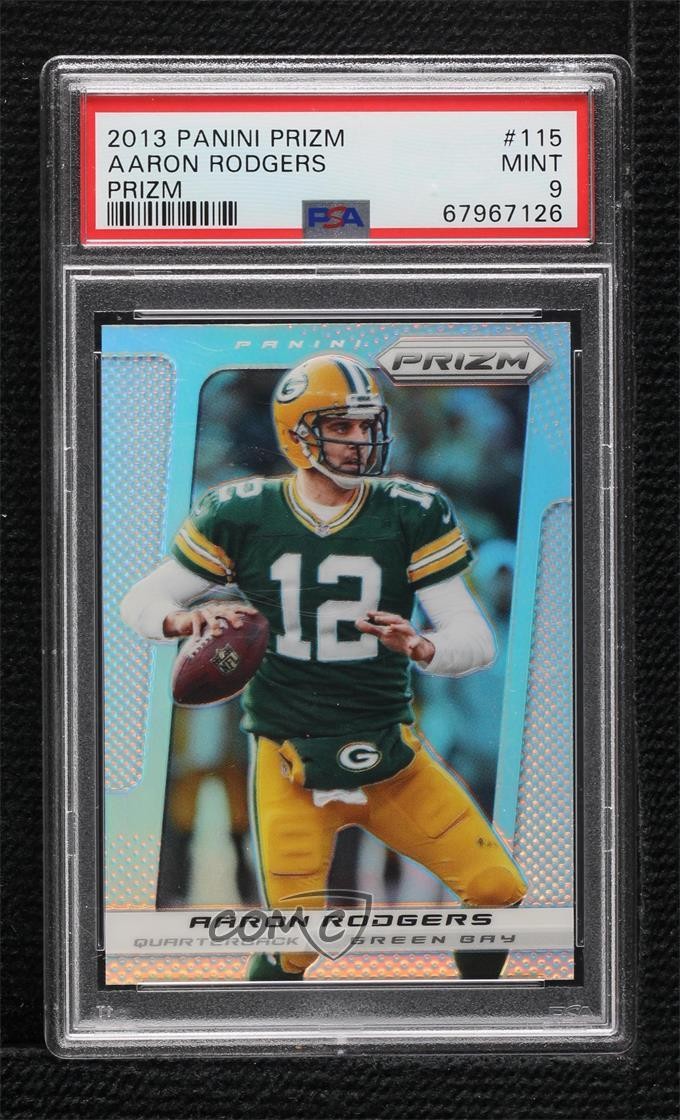 2013 Panini Prizm Silver Prizm Aaron Rodgers #115 PSA 9 MINT 0ho9