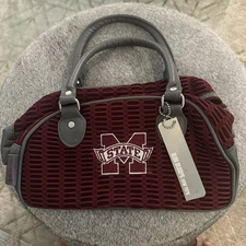 Mississippi State University Alan Stuart New York  Zip Purse small satchel   NWT