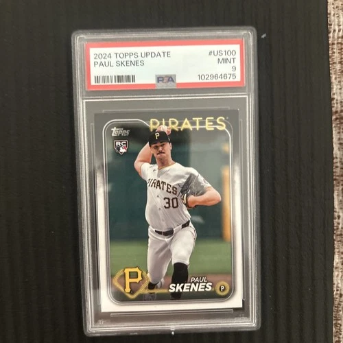 PSA 9 2024 Topps Update Series - Paul Skenes #US100 White Uniform (RC) 🔥🔥