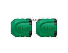 VESSEL NMS-2PG Screw Magnetizer Catcher Short Type Green Pack of 2
