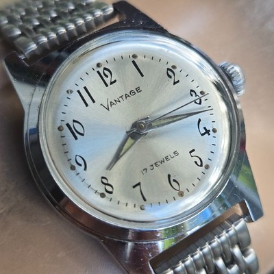 Vintage HAMILTON VANTAGE men's manual wind watch ENICAR 410  1960s
