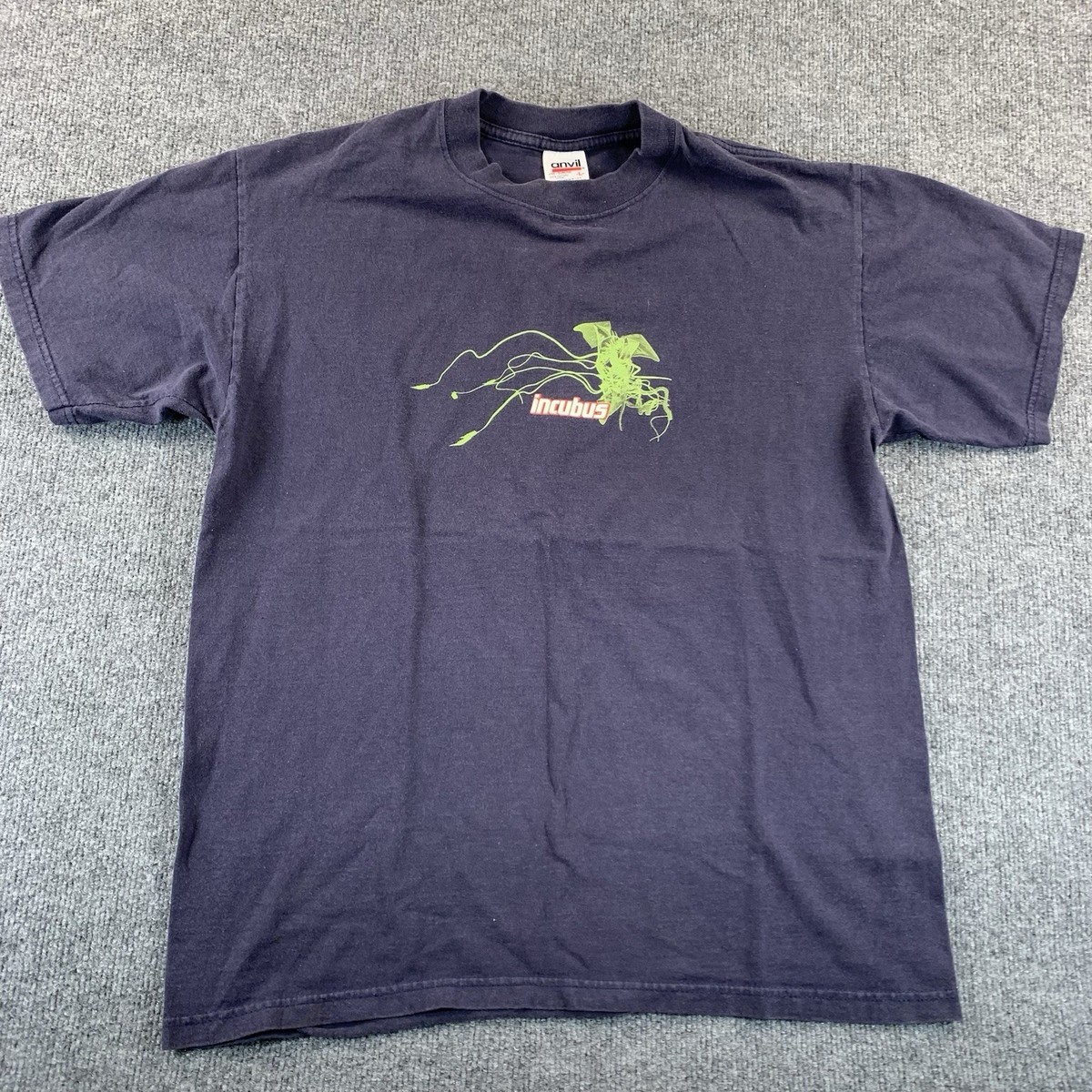 Vintage Incubus Band T-Shirt Large Navy Blue Make Yourself. Y2K