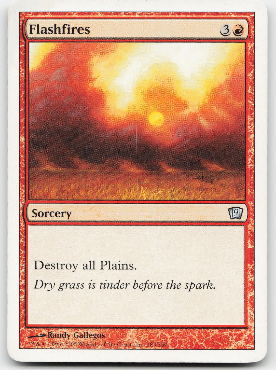 Flashfires #183 (HP) 9th Edition 9ED Magic MTG