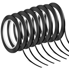 8 Rolls Whiteboard Tape, 3mm 1/8 Inch Pinstripe Tape, Black Whiteboard Thin T...