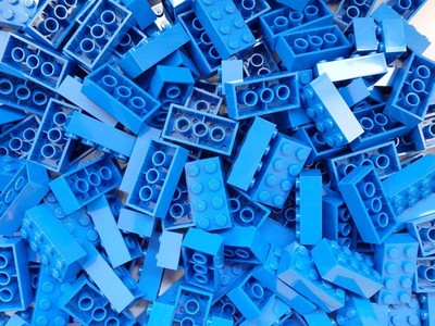 LEGO  BULK 2X4 BRICKS PICK-A-BRICK BRIGHT BLUE 3001 CLASSIC CREATIVE STEM BLOCKS