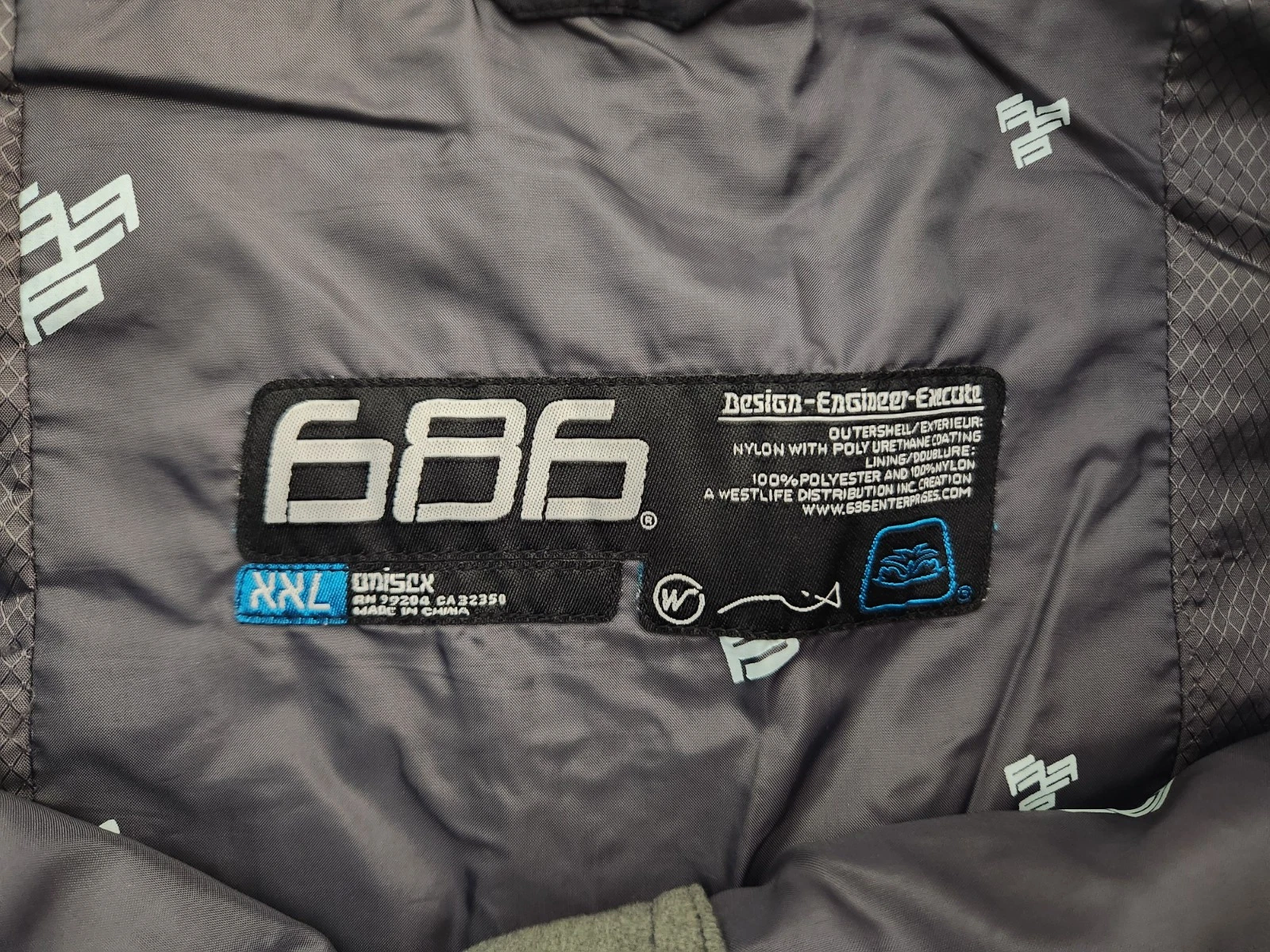686 snowboard ski nylon pants