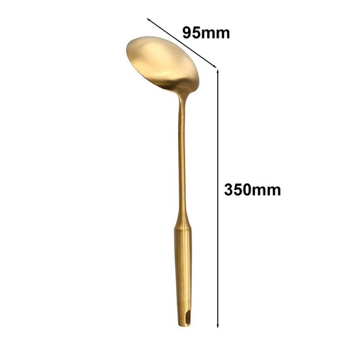 High Quality Kitchen Utensil Utensils Stainless Steel Gold Spoon Kitchen Utensil - Picture 11 of 24