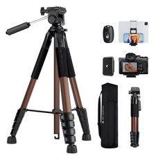 Camera Tripod, 75" Lightweight Portable Travel Outdoor DSLR Tripods for Camer...