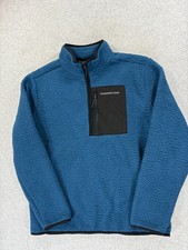 Vineyard Vines 1/2 Zip Sherpa Fleece Pullover Men's Medium Blue
