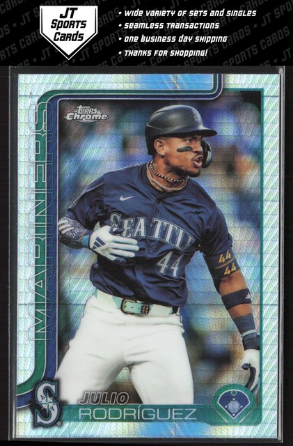 2025 Topps Chrome Julio Rodríguez 261 Prism Refractor Seattle Mariners