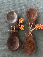 Vintage Wooden Spanish Flamenco Castanets wooden castanets set of 2