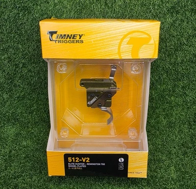 Timney Triggers Remington 700, Elite Hunter, Adjustable 2-4lb, Nickel - 512-V2