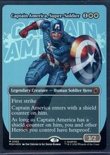 Captain America, Super-Soldier [Borderless Foil] #352 Prices