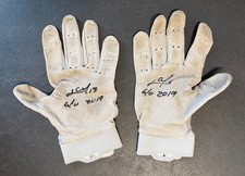 Signed Autographed Lourdes Gurriel Jr. Game Used Batting Gloves MLB Baseball