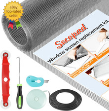 Window Screen Door Repair Kit, 39" X 78" Screen Door Mesh Replacement Kit, Durab