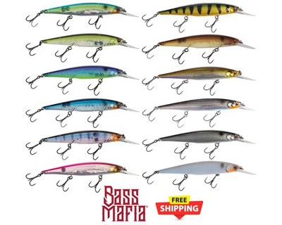 Bass Mafia Shot Caller Deep Jerkbait 112mm Suspending Bass Fishing Lure Multi-C