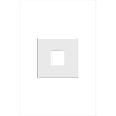 Adorne 1-Gang 1-Port Keystone Wall Plate, White (1-Pack)