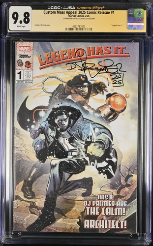 Mass Appeal Legend Has It  1 CGC 9.8 Signed DJ Premier Rare Variant