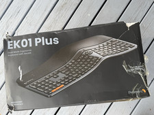 ProtoArc EK01 Plus Ergonomic Wireless Backlit Keyboard QWERTY English Black/Gray