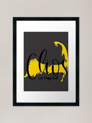 Clios Cape Cod Design | Geschenk T-Shirt gerahmtes Wandbild Poster Leinwanddruck Bild