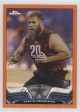 2013 Topps Chrome Retail Orange Refractor Travis Frederick #157 1u6