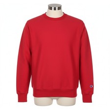 Champion Reverse Weave Red Crewneck Sweatshirt Classic Streetwear Medium Casual