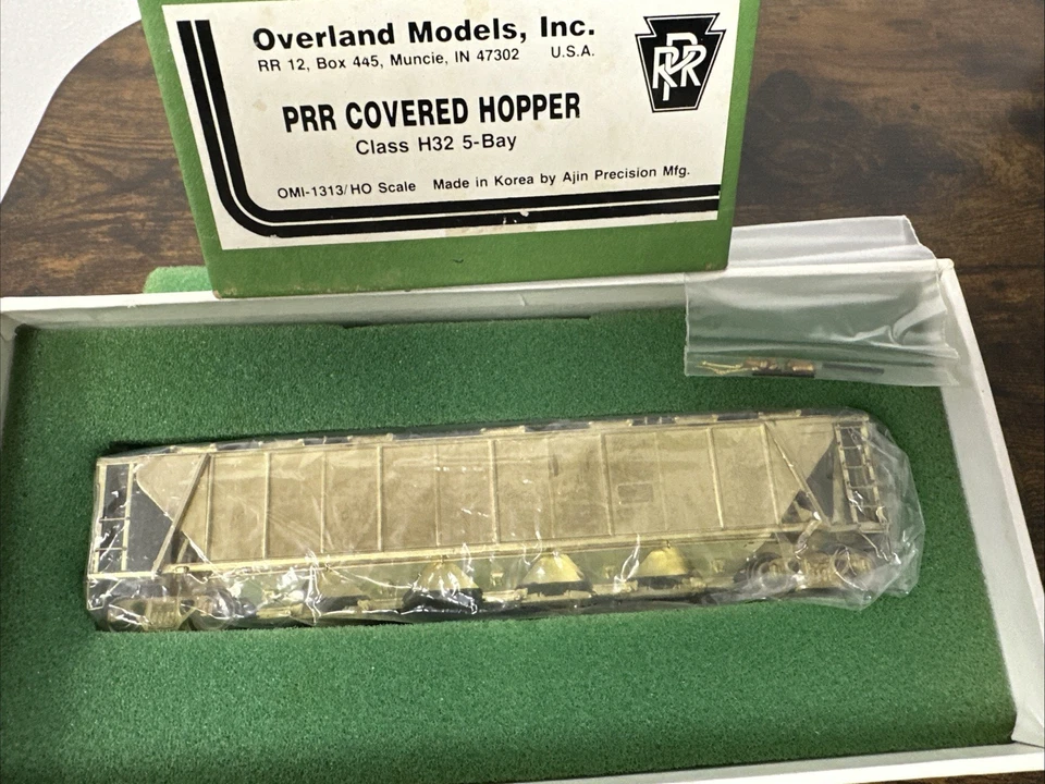 Overland Models HO Scale Brass #1313 Pennsylvania RR Class H32 5-Bay Hopper UP - Image 3 of 4