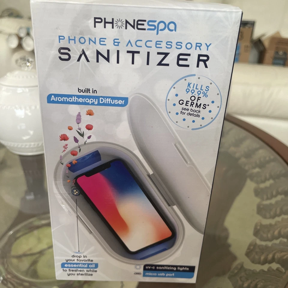 TOTALMENTE NUEVO Teléfono PhoneSpa y Accesorio Difusor de Aroma UV-C ENVÍO RÁPIDO Foto 4 de 4
