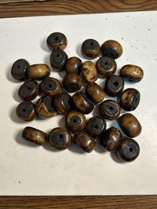 29 Kenyan Bovine Bone 1 Inch Trade Beads