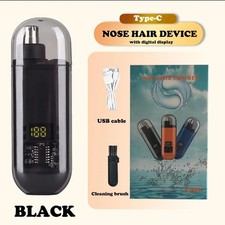 USB Rechargeable Nose  Ear Hair Trimmer Portable Quiet Washable Clipper