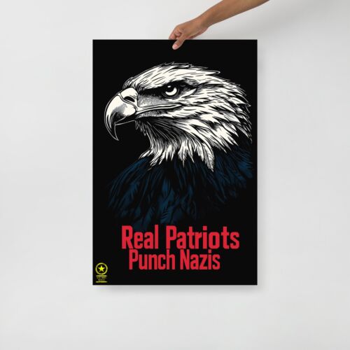Abolish MAGA - Real Patriots Punch Nazis wall poster - Picture 11 of 24