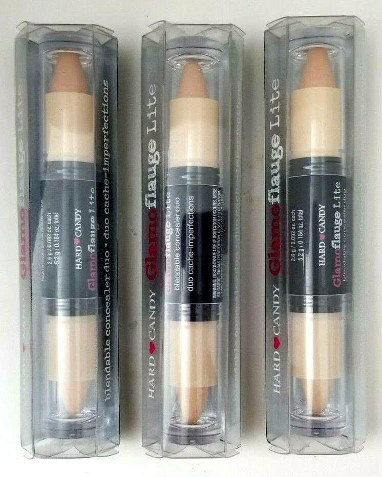 3 упаковки HARD CANDY Glamoflauge Lite консилер duo 0,18 унц УЛЬТРАЛЕГКИЙ 754  - Изображение 2 из 3
