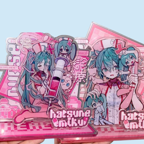 Hatsune Miku Anime Figure Acrylic Standing Sign Cartoon Cute Stand Model Desktop - Picture 8 of 12