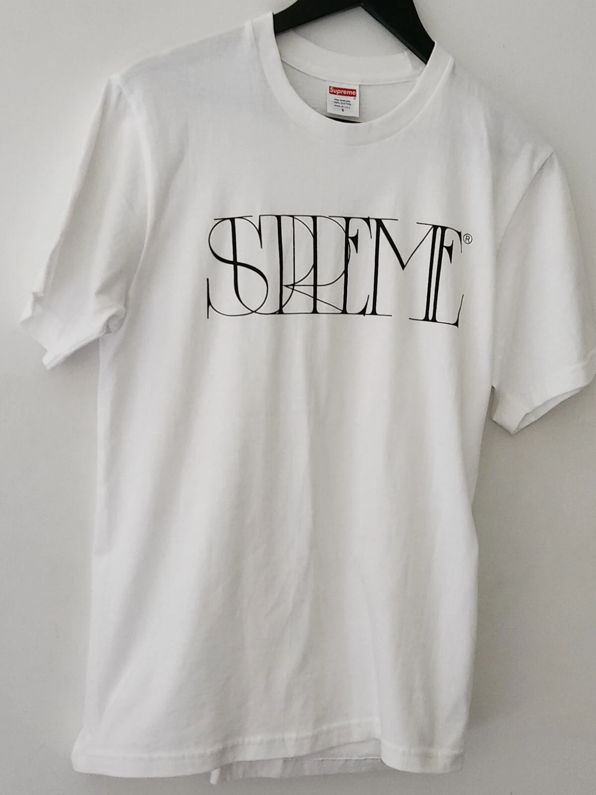 FW22 Supreme Warenzeichen T Shirt GRÖSSE S Klein Weiß T Shirt Neu