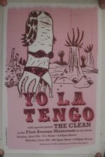 Yo La Tengo Poster Handbill First Avenue Mainroom June 8-9 Mint Yola