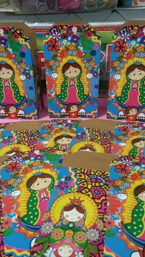 Candy bags-10 cajitas dulcero virgencita pliss
