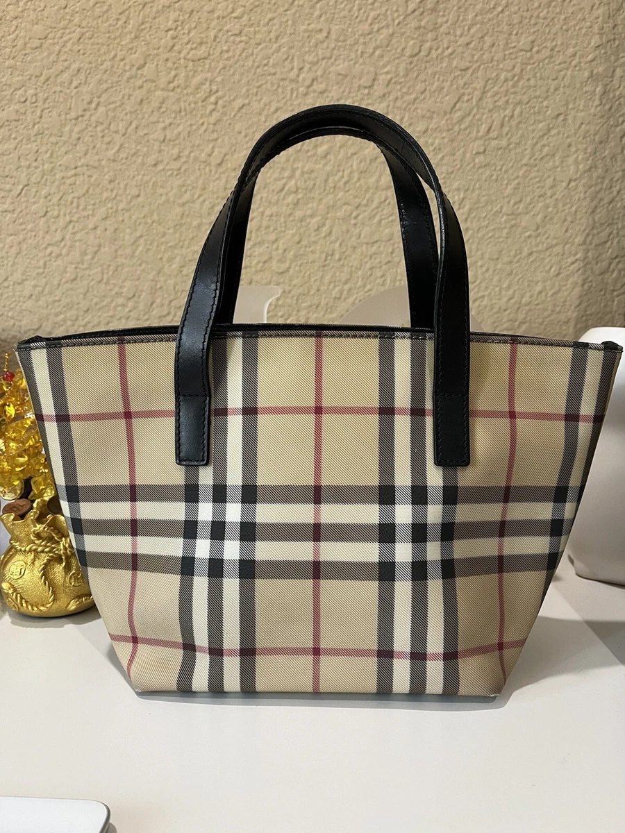 Burberry mini shop tote